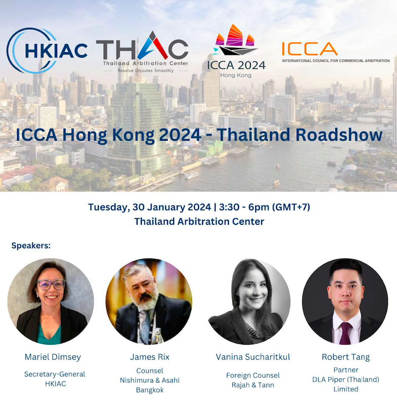 ICCA Roadshow in Bangkok: The Rise of Arbitration in Asia